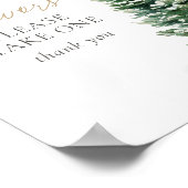 Poster Symbole Baby shower des faveurs de Noël d'hiver (Coin)