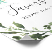 Poster Symbole Baby shower des Faveurs pour bébé maman Di (Coin)