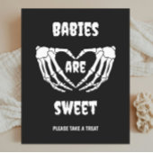 Poster Symbole Baby shower d'Halloween gothique