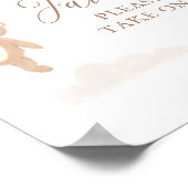 Poster Symbole Baby shower Fille Ours Teddy Faveurs (Coin)