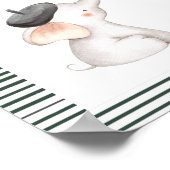 Poster SYMBOLE Baby shower Français Bonjour Bebe Paris (Coin)