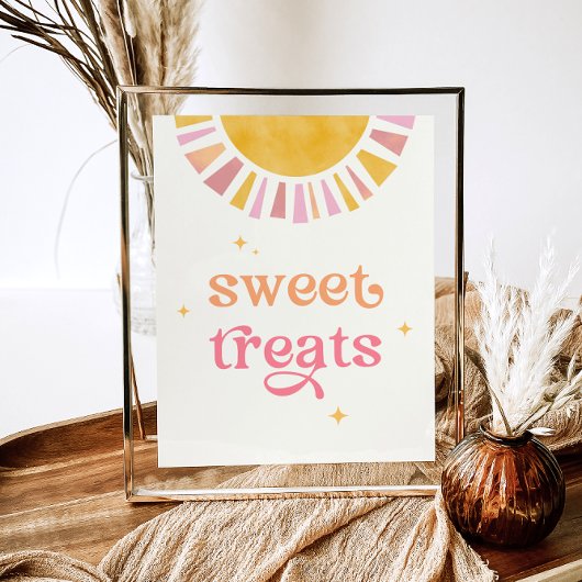 Poster SYMBOLE Baby shower Sunshine Sweet Traitements