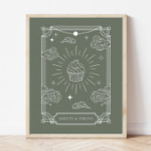 Poster Symbole Baby shower Tarot céleste Douceurs & Trait