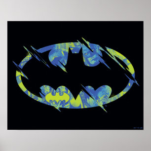 Poster Symbole Batman Électrique