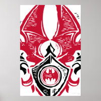 Symbole Batman | Logo de la crête de chaume noire 