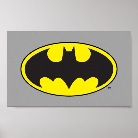 Poster Symbole Batman | Logo Oval de chauve-souris (Devant)