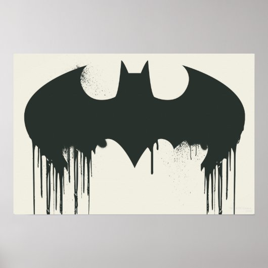 Poster Symbole Batman | Logo Spraypaint (Devant)