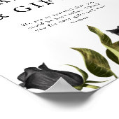 Poster Symbole blanc gothique des cartes de Fête des mari (Coin)