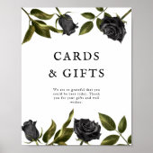 Poster Symbole blanc gothique des cartes de Fête des mari (Devant)