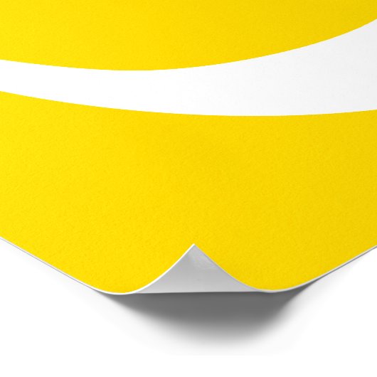 Poster Symbole blanc sur or Om (Coin)