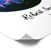 Poster Symbole bleu Constellation Taurus Horoscope Cadeau (Coin)