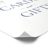 Poster Symbole bleu Floral Hydrangea Botanique Cartes & C (Coin)