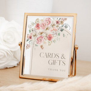 Poster Symbole Blush Floral Arch Cartes et Cadeaux
