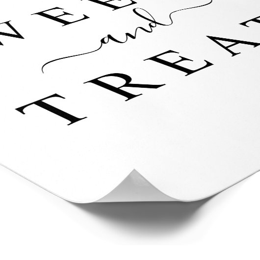 Poster Symbole Blush Pampas Grass Mariage Sweets & Traite (Coin)