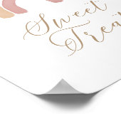 Poster Symbole Boho Arc-en-ciel Traitements d'anniversair (Coin)