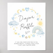 Poster Symbole Boho Baby Boy Douche Chevalier Raffle (Devant)