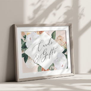Poster Symbole Boho Blooms Cartes de Mariage & Cadeaux