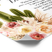 Poster Symbole Boho Cactus Taco à propos d'amour Diapeurs (Coin)