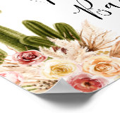 Poster Symbole Boho Cactus Taco Bar Taco à propos de l'am (Coin)