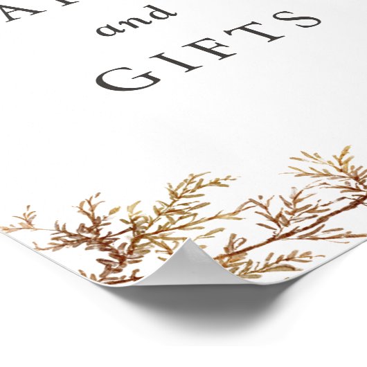 Poster Symbole Boho Fleur sauvage de mariage Cartes et Ca (Coin)