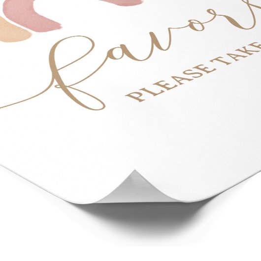 Poster Symbole Boho Rainbow Anniversaire Faveurs (Coin)