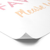 Poster Symbole Boho Rainbow Girl Anniversaire Faveurs (Coin)