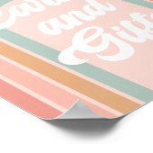 Poster Symbole Boho Retro Daisy Anniversaire Cartes et Ca (Coin)