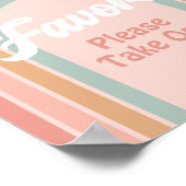 Poster Symbole Boho Retro Daisy Anniversaire Faveurs (Coin)