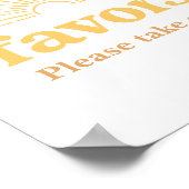 Poster Symbole Boho Sunshine Baby shower solaire Faveurs (Coin)