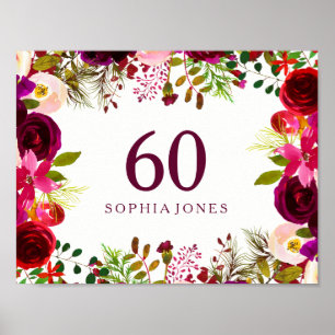 Poster SYMBOLE BOHON ROUGE BOURSE BOURSE 60e ANNIVERSAIRE
