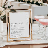 Poster Symbole boisson Estelle Moderne Minimale Signature