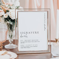 Symbole boisson Estelle Moderne Minimale Signature