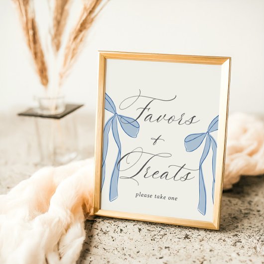 Poster Symbole Bonjour Bébé Blue Paris Faveurs & Traiteme