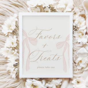 Poster Symbole Bonjour Bébé Pink Paris Faveurs & Traiteme