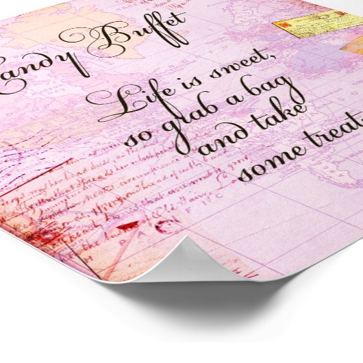 Poster Symbole buffet de bonbons (Coin)