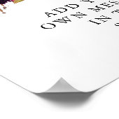 Poster SYMBOLE BURMANDE MARsalA Vinyl Personnalisé (Coin)