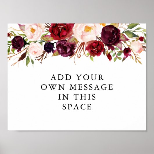 Poster SYMBOLE BURMANDE MARsalA Vinyl Personnalisé (Devant)