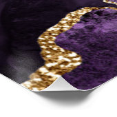 Poster Symbole Cadeaux de Mariage d'Âge Violet (Coin)