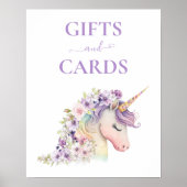 Poster Symbole Cadeaux Unicorne Charme (Devant)