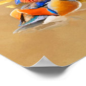 Poster Symbole canard mandarin et double bonheur (Coin)