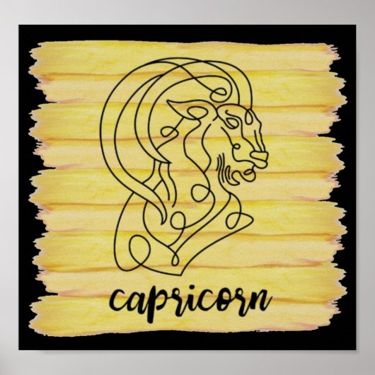 Poster Symbole Capricorn Star (Devant)