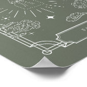 Poster Symbole Celestial Tarot Baby shower Faveurs (Coin)