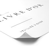 Poster Symbole Chic + Moderne Mariage | Français (Coin)