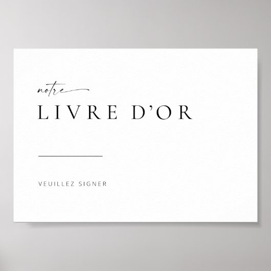 Poster Symbole Chic + Moderne Mariage | Français (Devant)