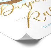 Poster Symbole chic Noah's Ark Blue Boy Diaper Raffle Dec (Coin)