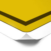 Poster Symbole chimique de l'élément de soufre formule ch (Coin)