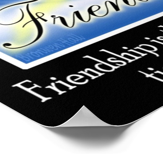 Poster Symbole chinois de l'amitié (Coin)