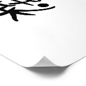 Poster Symbole chinois de l'enthousiasme (Coin)