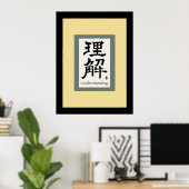 Poster Symbole chinois pour comprendre (Bureau à domicile)