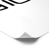 Poster Symbole chinois pour la force intérieure (Coin)